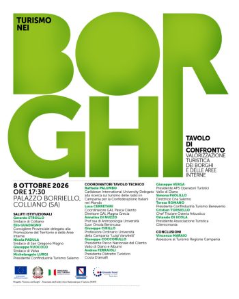 TAVOLO 8 OTTOBRE ORE 17.30