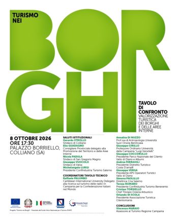 locandina turismo nei borghi colliano